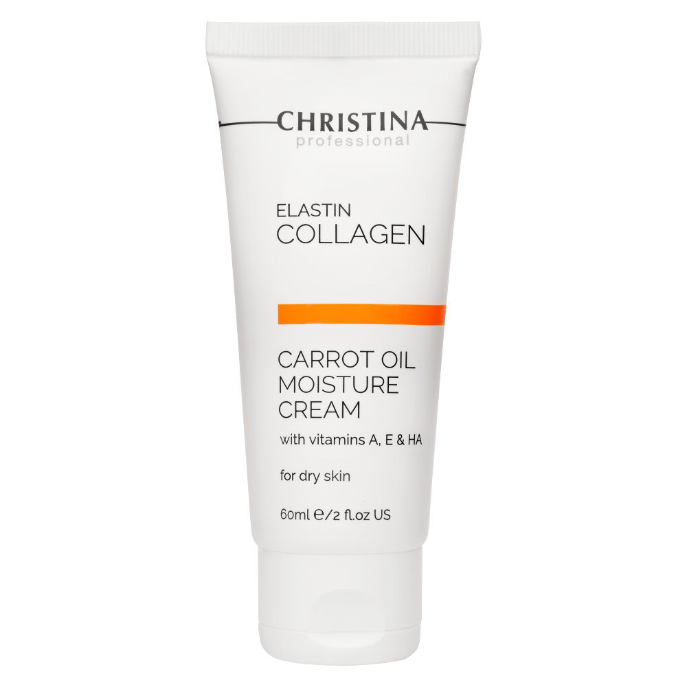 ElastinCollagen Carrot Oil Moisture Cream with Vit.A,E,HA for dry skin - Увлажняющий крем с витаминами А, Е и гиалуроновой кислотой для сухой кожи «Эластин, коллаген, морковное масло»