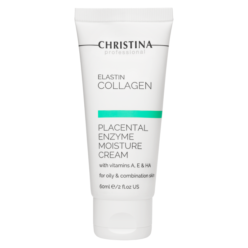 Elastin Collagen Placental Moisture Cream with Vitamins A, E and HA for oily skin - Увлажняющий крем c витаминами А, Е и гиалуроновой кислотой для жирной и комбинированной кожи «Эластин, коллаген, плацентарный фермент»