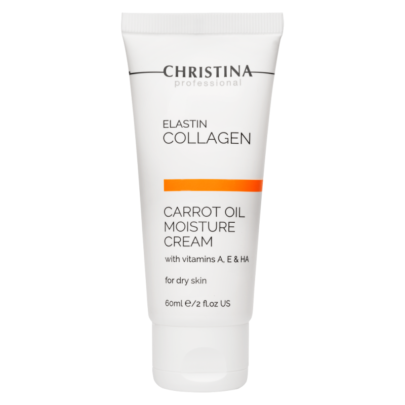 ElastinCollagen Carrot Oil Moisture Cream with Vit.A,E,HA for dry skin - Увлажняющий крем с витаминами А, Е и гиалуроновой кислотой для сухой кожи «Эластин, коллаген, морковное масло»