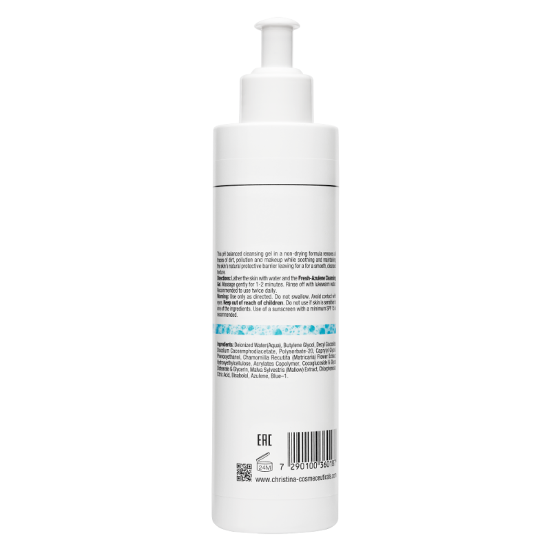 Azulene Cleansing Gel for delicate reddish skin – Азуленовый очищающий гель для чувствительной и склонной к покраснениям кожи