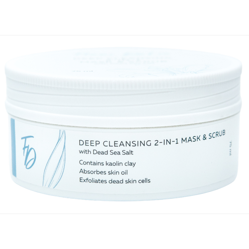 Deep Cleansing 2-in-1 Mask and Scrub With Dead Sea Salt - Скраб-маска глубокого очищения с солями мертвого моря