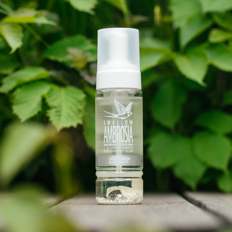 Мицеллярная пенка Swallow Ambrosia с экстрактом жемчуга и ласточкиного гнезда